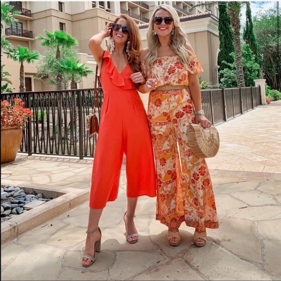 Free People Carmen Off The Shoulder Jumpsuit - Picture 6 of 15